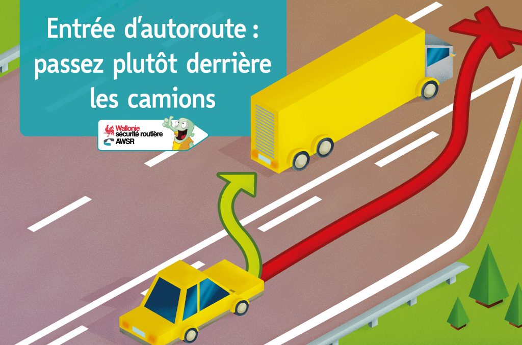 Poids Lourds Entrée Affiche Autoroute 2018 FR