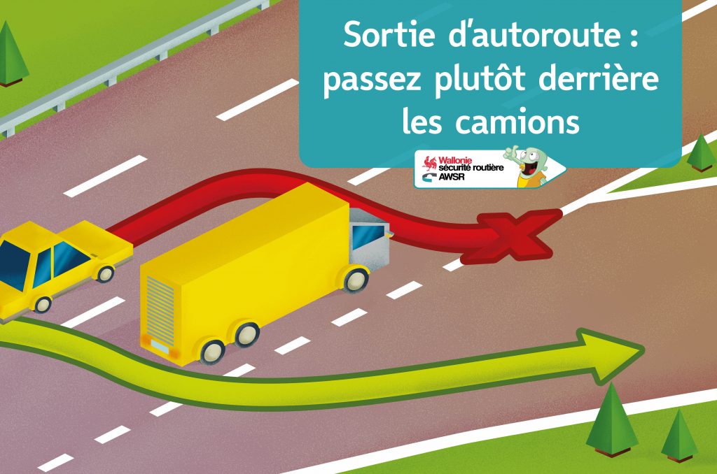 Poids Lourds Sortie Affiche Autoroute 2018 FR