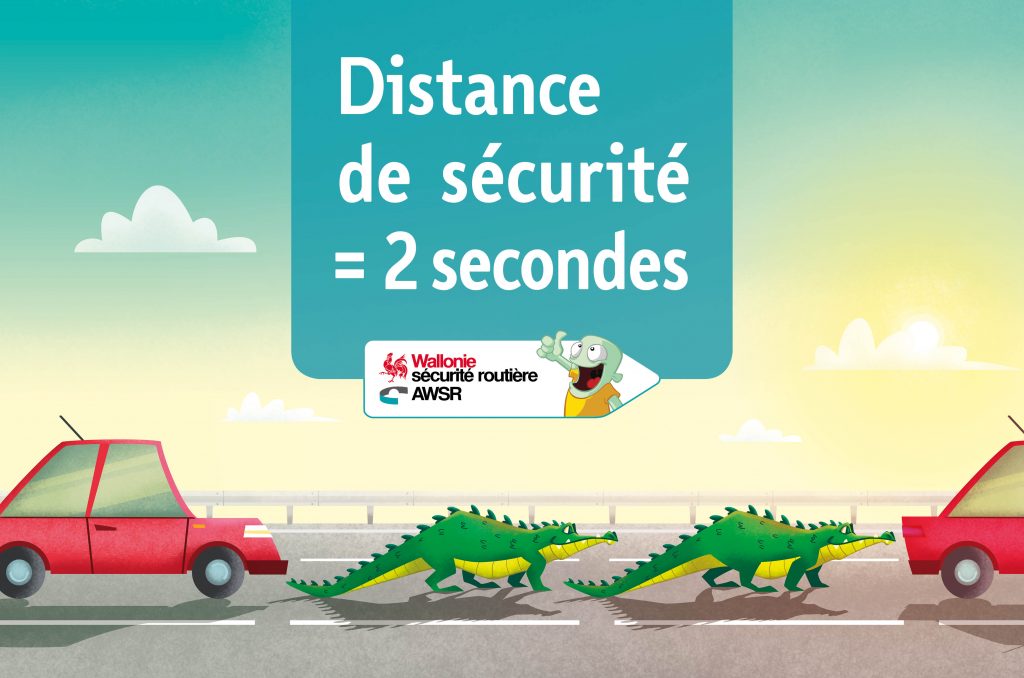 Distance de sécurité Affiche Autoroute Fr